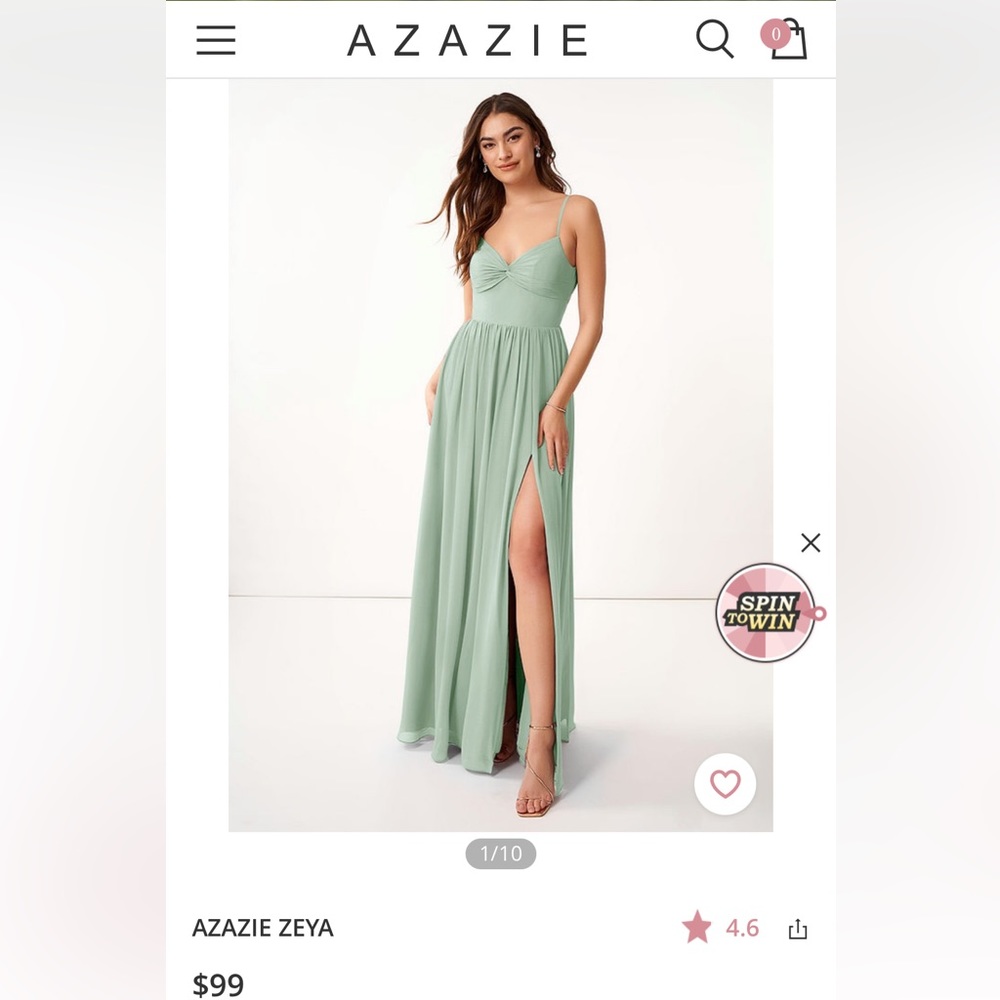 Azazie Agave Bridemaid Dress - Zeya